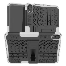 iPad Mini 2024/2021 Skal Rugged Kickstand Armor Vit