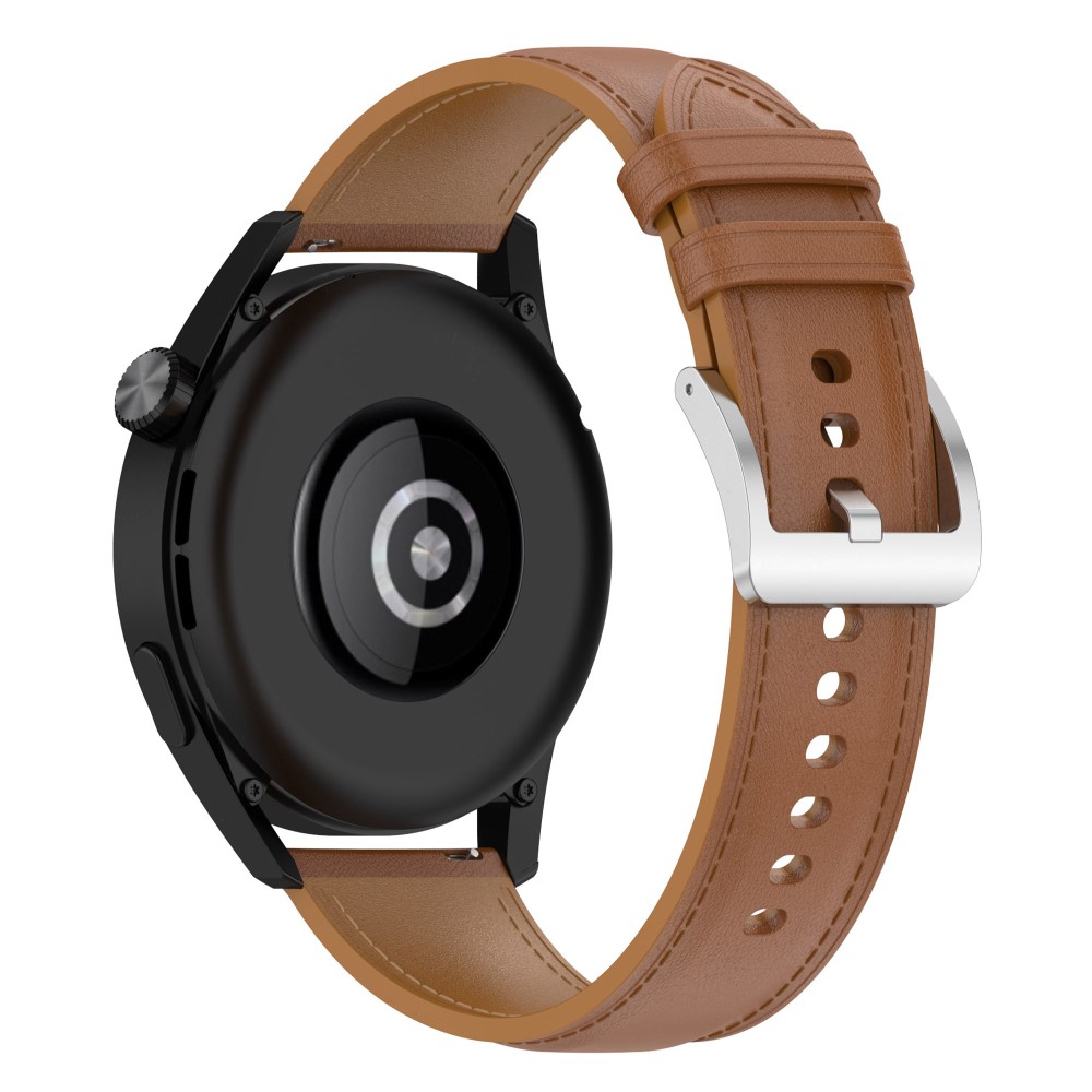 kta Lder Armband Smartwatch (22 mm) Brun