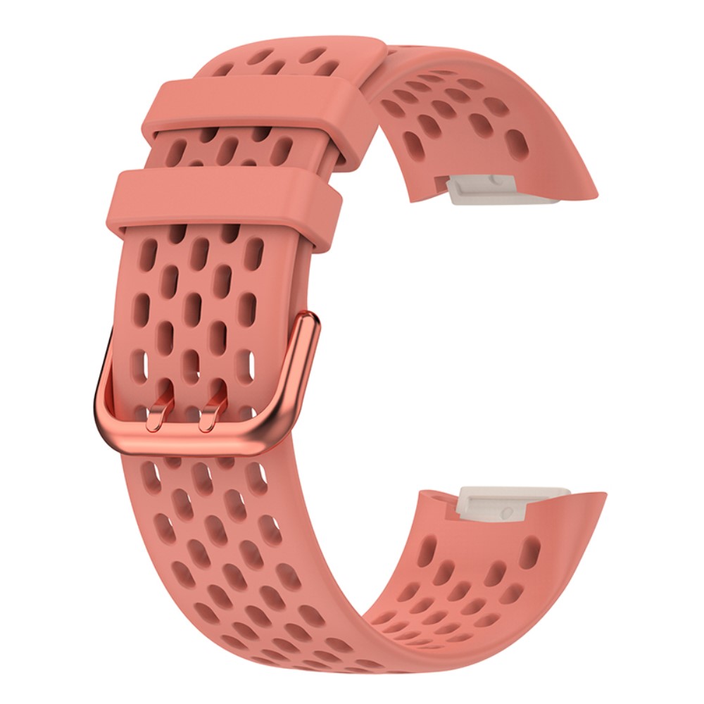 Fitbit Charge 6 / 5 Armband Silikon Ihligt Korall
