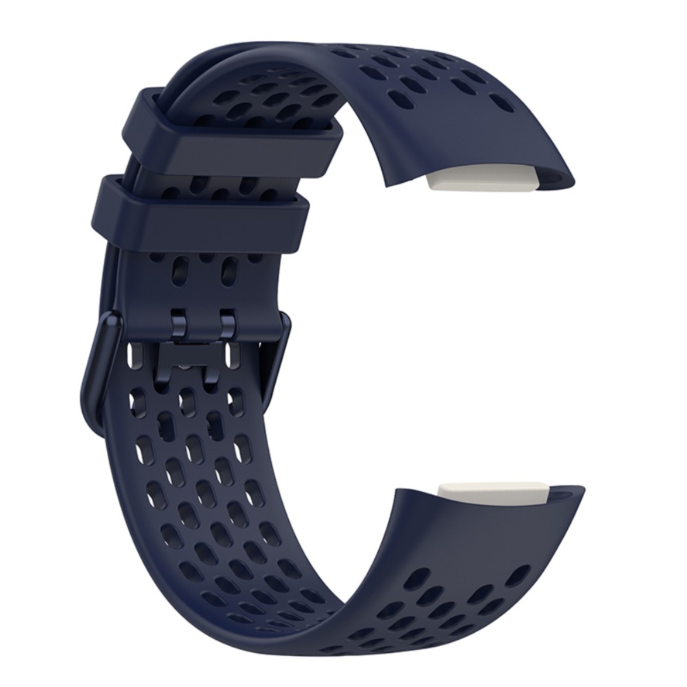 Fitbit Charge 6 / 5 Armband Silikon Ihligt Mrk Bl