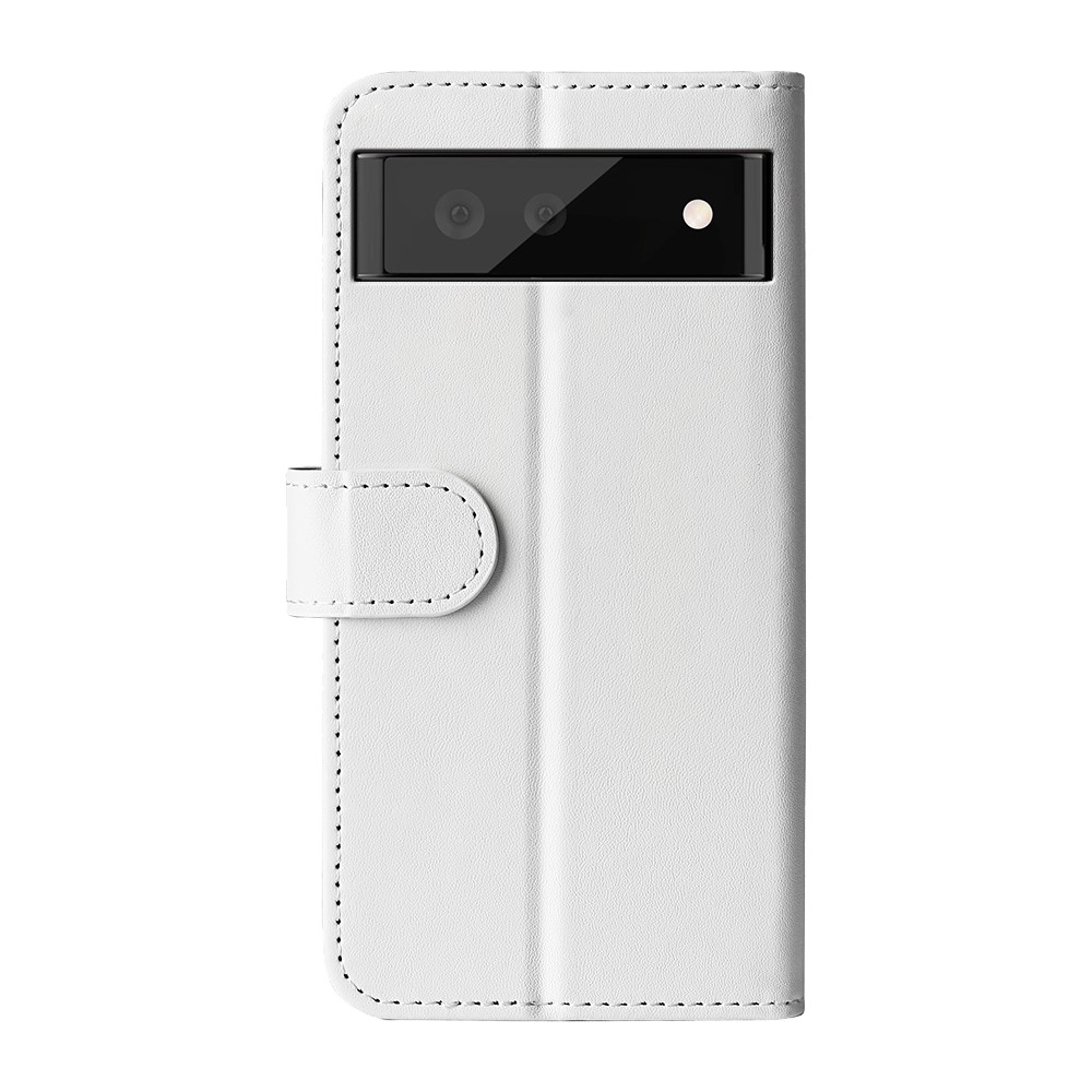 Google Pixel 7 Fodral Crazy Horse Lder Vit