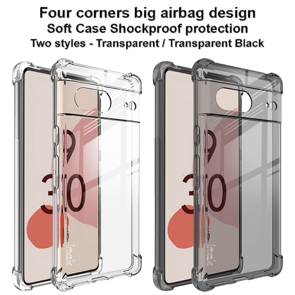 IMAK Google Pixel 7 Skal Shockproof Airbag Transparent