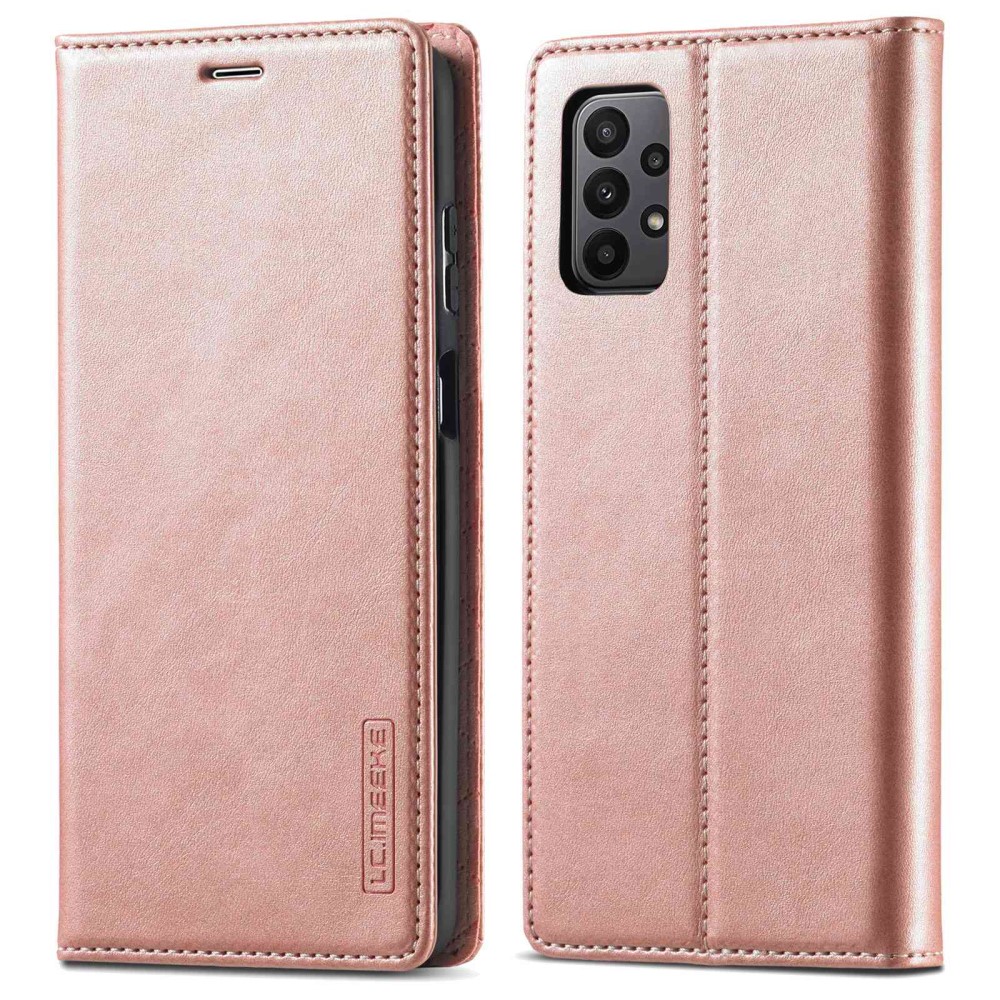 LC.IMEEKE Samsung Galaxy A23 5G Fodral Flip Läder Roséguld