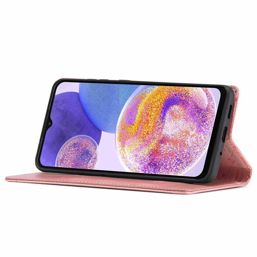 LC.IMEEKE Samsung Galaxy A23 5G Fodral Flip Läder Roséguld