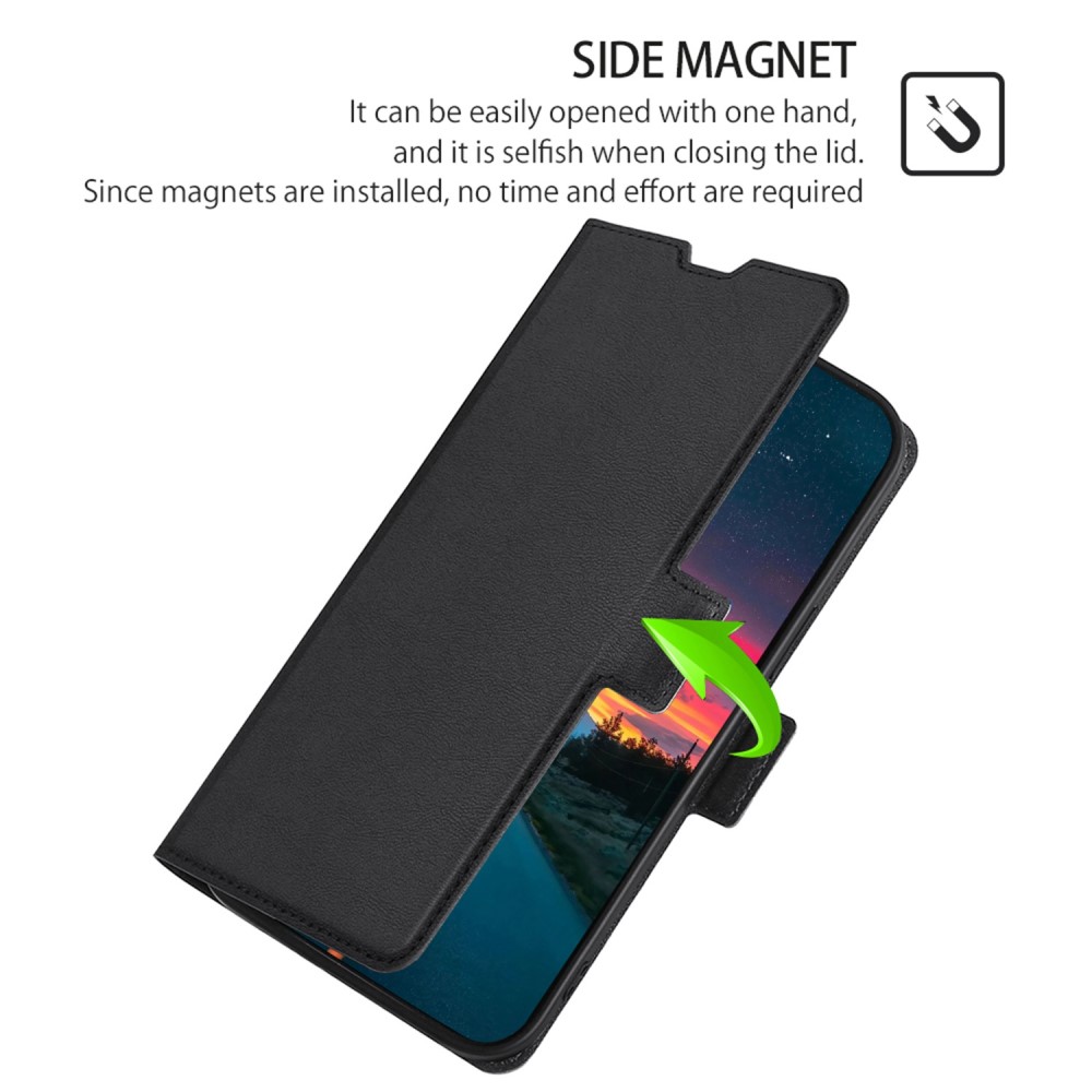 Motorola Edge 30 Neo 5G Fodral Slim Magnetisk Stngning Svart