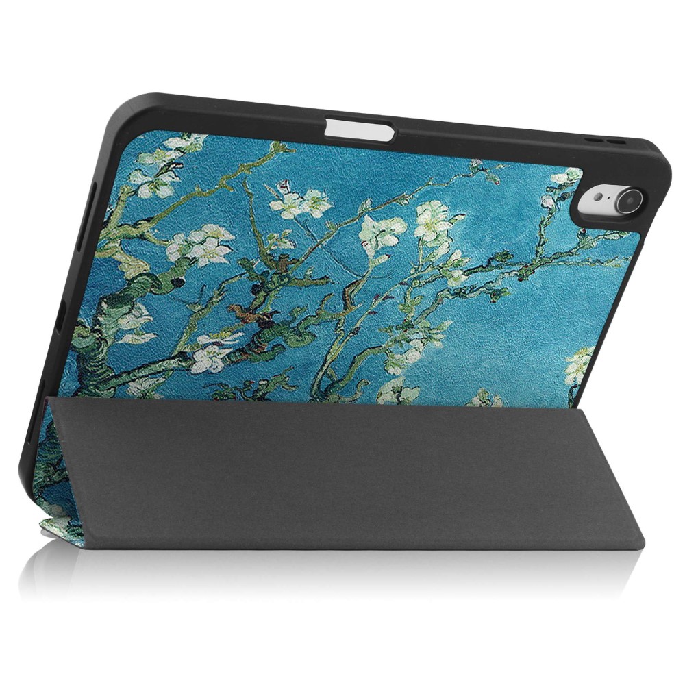 iPad 10.9 2022 Fodral Tri-Fold Pennhllare Peach Blossom