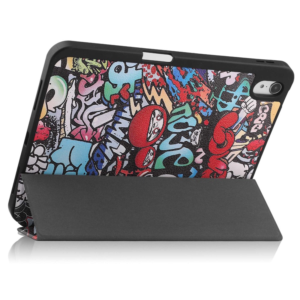 iPad 10.9 2022 Fodral Tri-Fold Pennhllare Graffitti