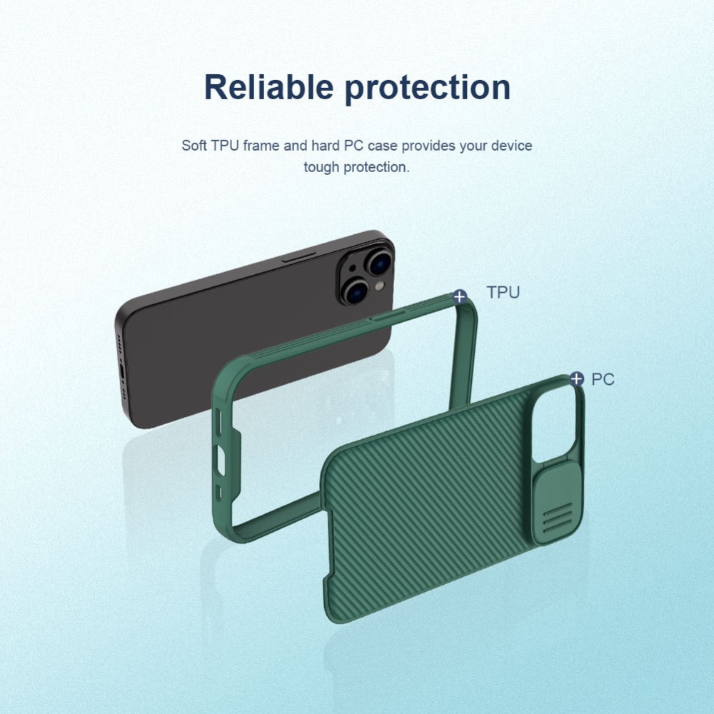 NILLKIN iPhone 14 Plus Skal CamShield Pro Grn