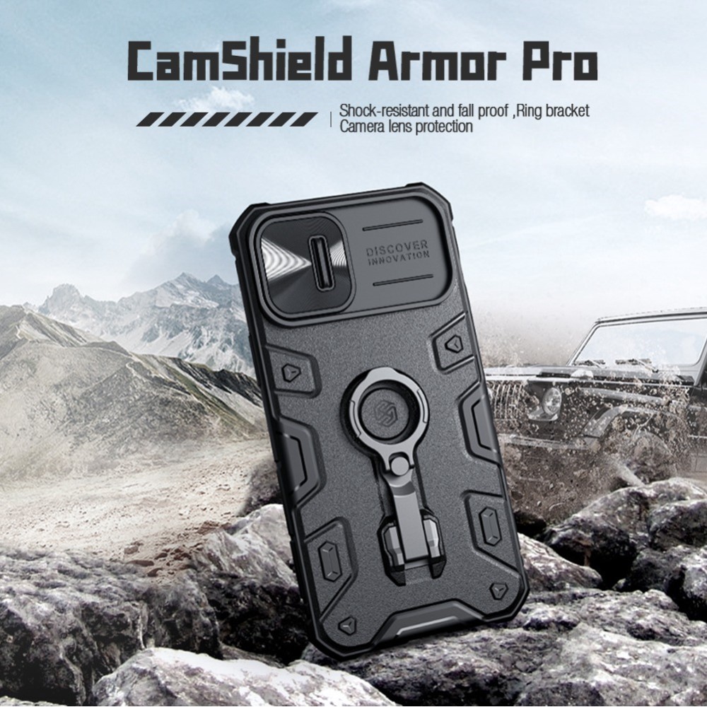 NILLKIN iPhone 14 / 13 Skal CamShield Armor Pro Svart