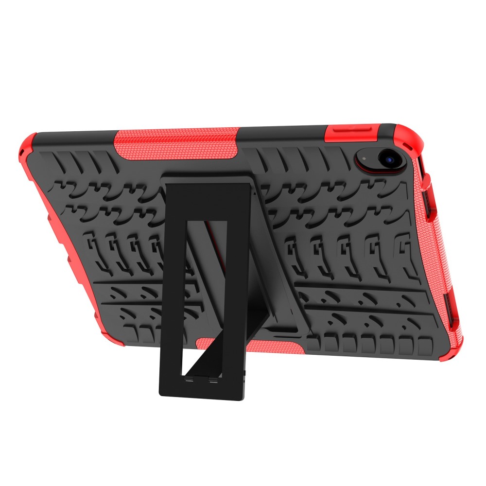 iPad 10.9 2022 Skal Rugged Kickstand Armor Röd