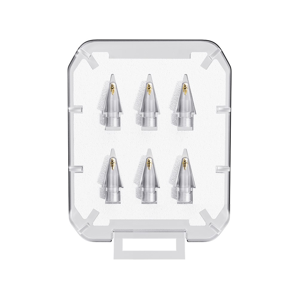 ESSAGER 6-PACK Ersttning Pennspets Apple Pen 1/2 Transparent