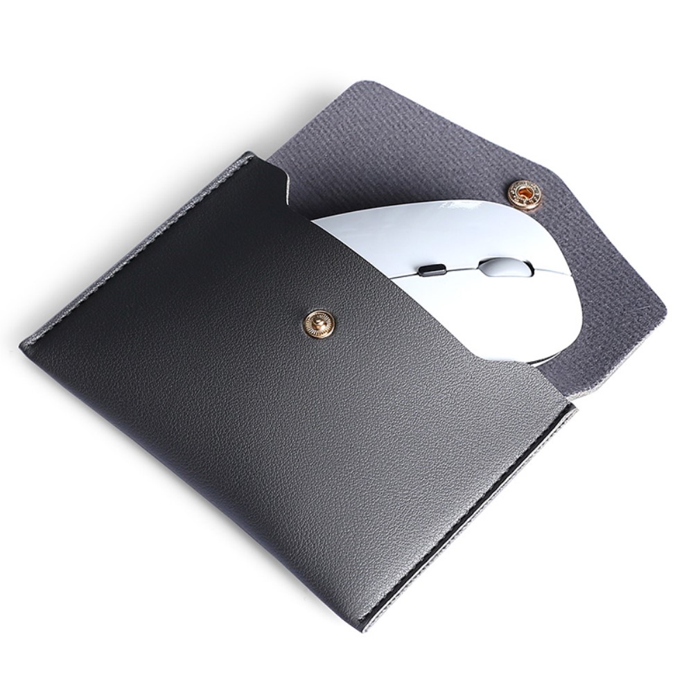 Laptop Sleeve 2-Set PU-Läder Väska 14