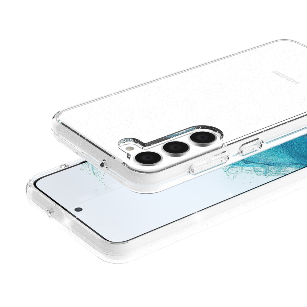 Samsung Galaxy S23 Skal Glitter Hybrid Transparent
