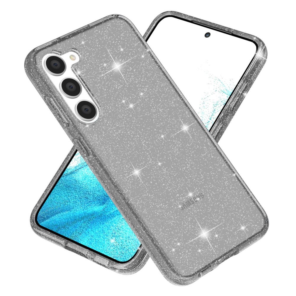 Samsung Galaxy S23 Skal Glitter Hybrid Gr
