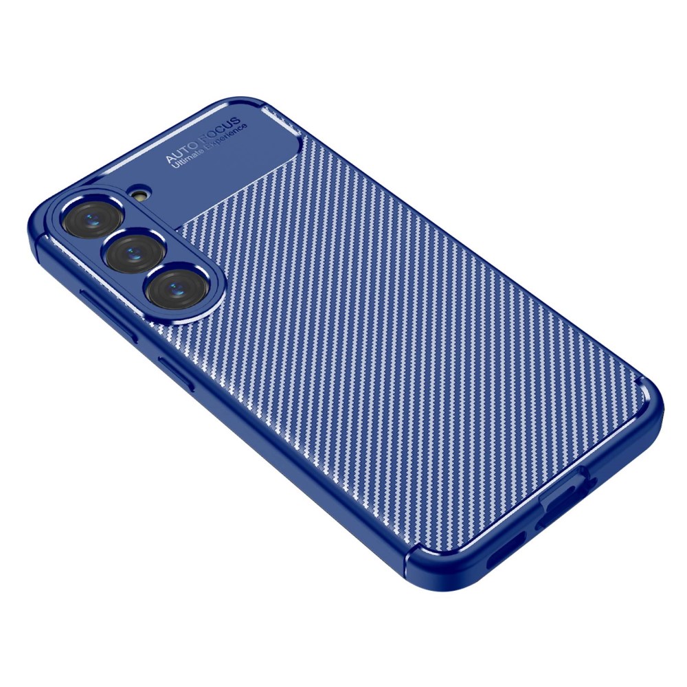 Samsung Galaxy S23 Skal Kolfiber Textur Bl