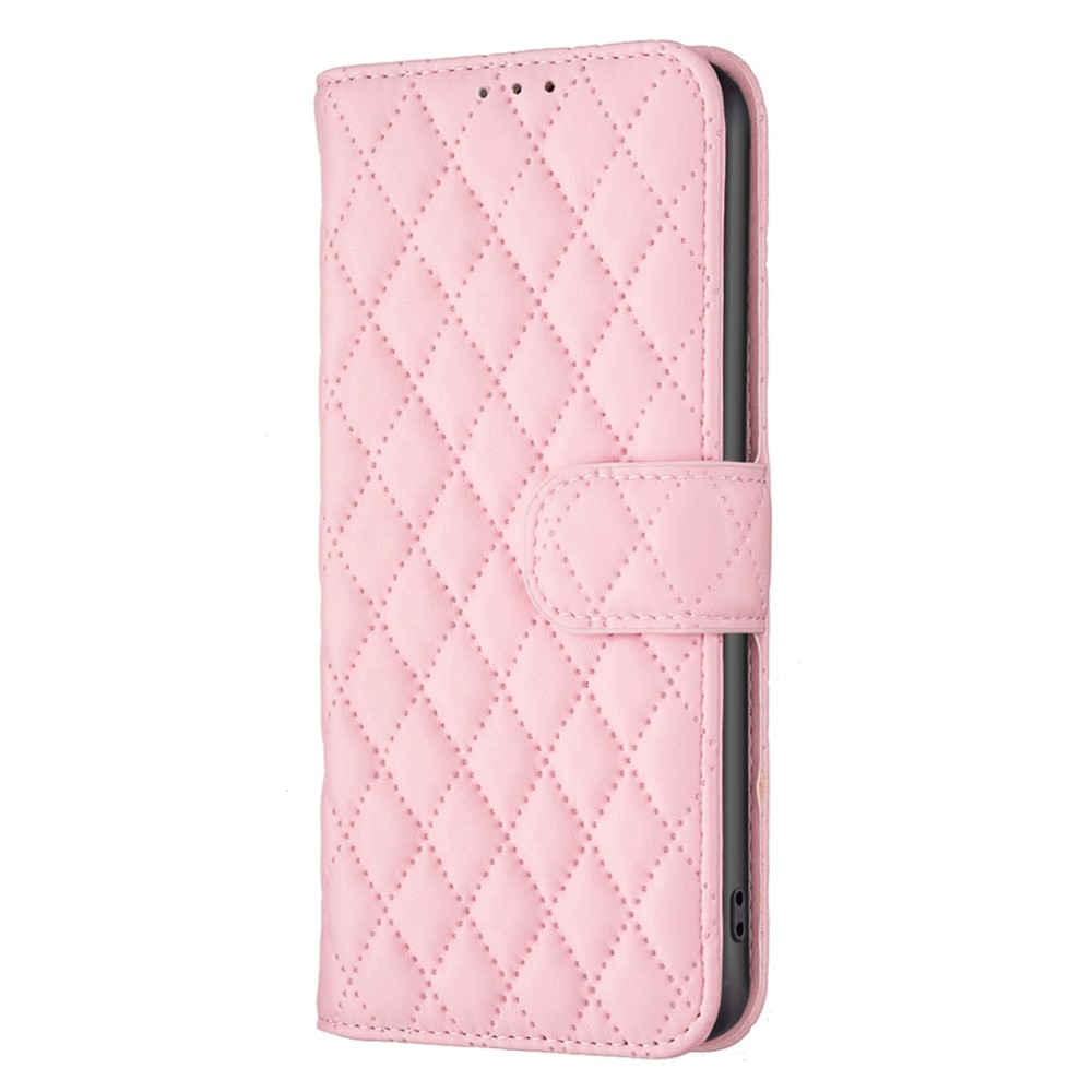 Samsung Galaxy S23 Fodral Diamond Textur Ljus Rosa