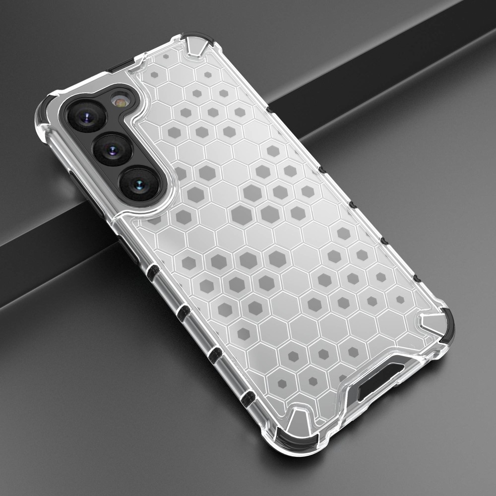 Samsung Galaxy S23 Skal Shockproof Honeycomb Textur Gr