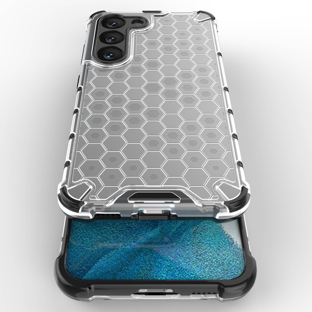 Samsung Galaxy S23 Skal Shockproof Honeycomb Textur Rd