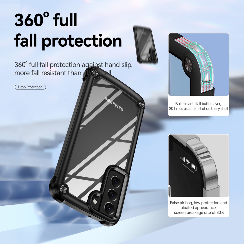 Samsung Galaxy S23 Skal Xtreme Shockproof Hybrid Svart