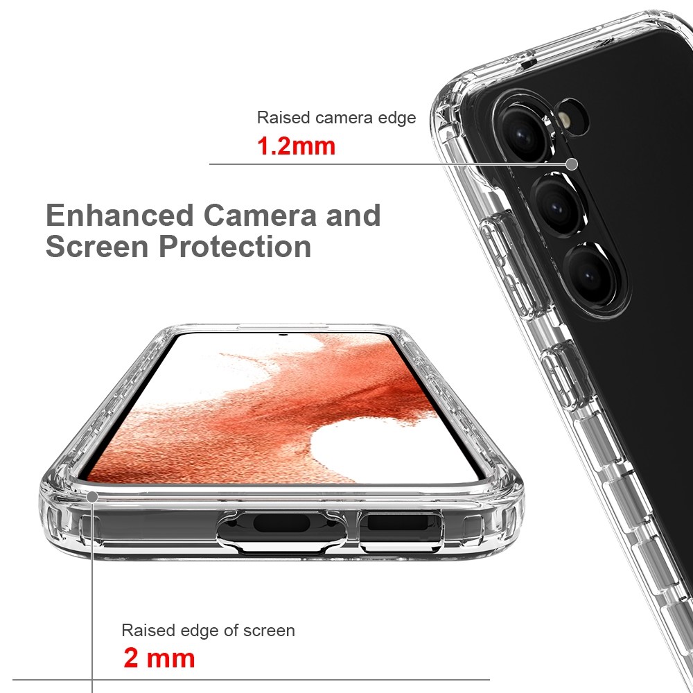 Samsung Galaxy S23 Skal Shockproof Hybrid Transparent