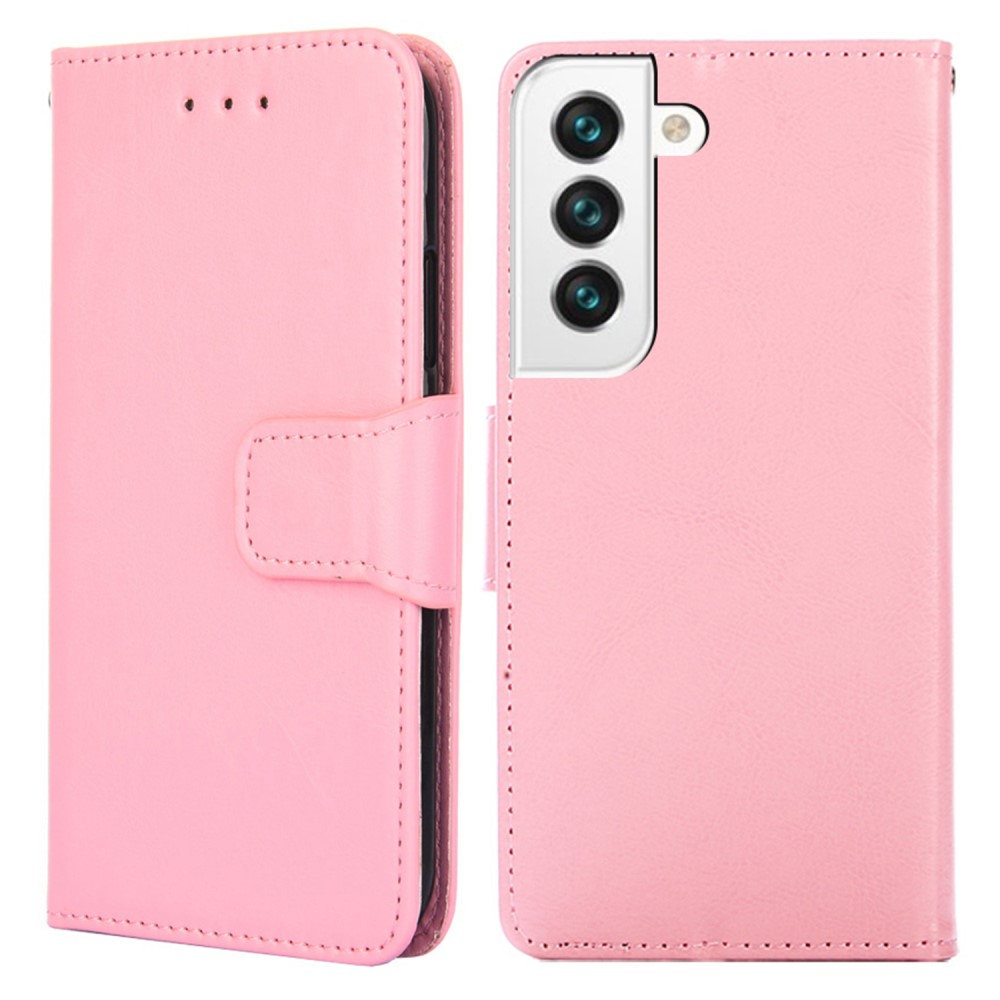 Samsung Galaxy S23 Fodral Läder Ljus Rosa