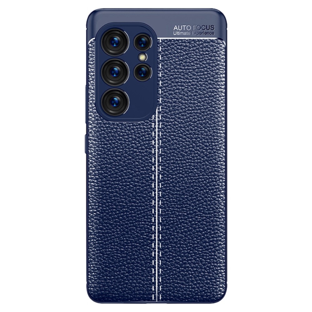 Samsung Galaxy S23 Ultra Skal Litchi Textur Bl