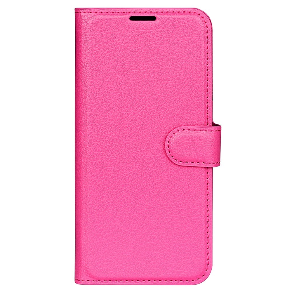 Samsung Galaxy S23 Ultra Fodral Litchi Lder Rosa