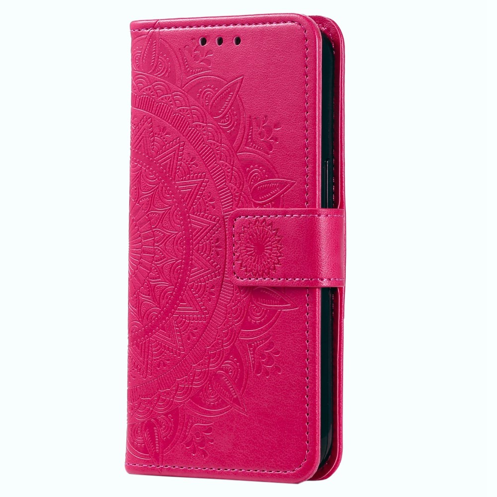 Samsung Galaxy S23 Ultra Fodral Mandala Lder Rosa