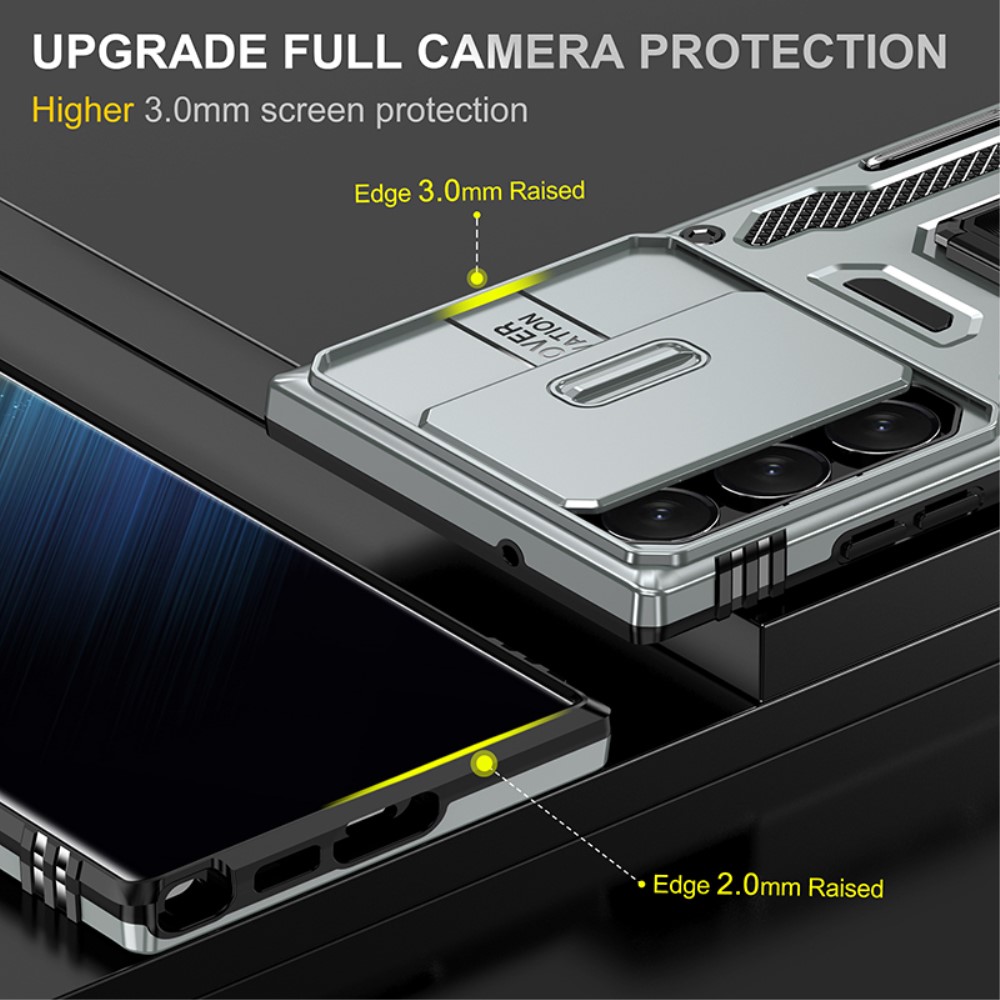 Samsung Galaxy S23 Ultra Skal Hybrid Ring Armor Gr