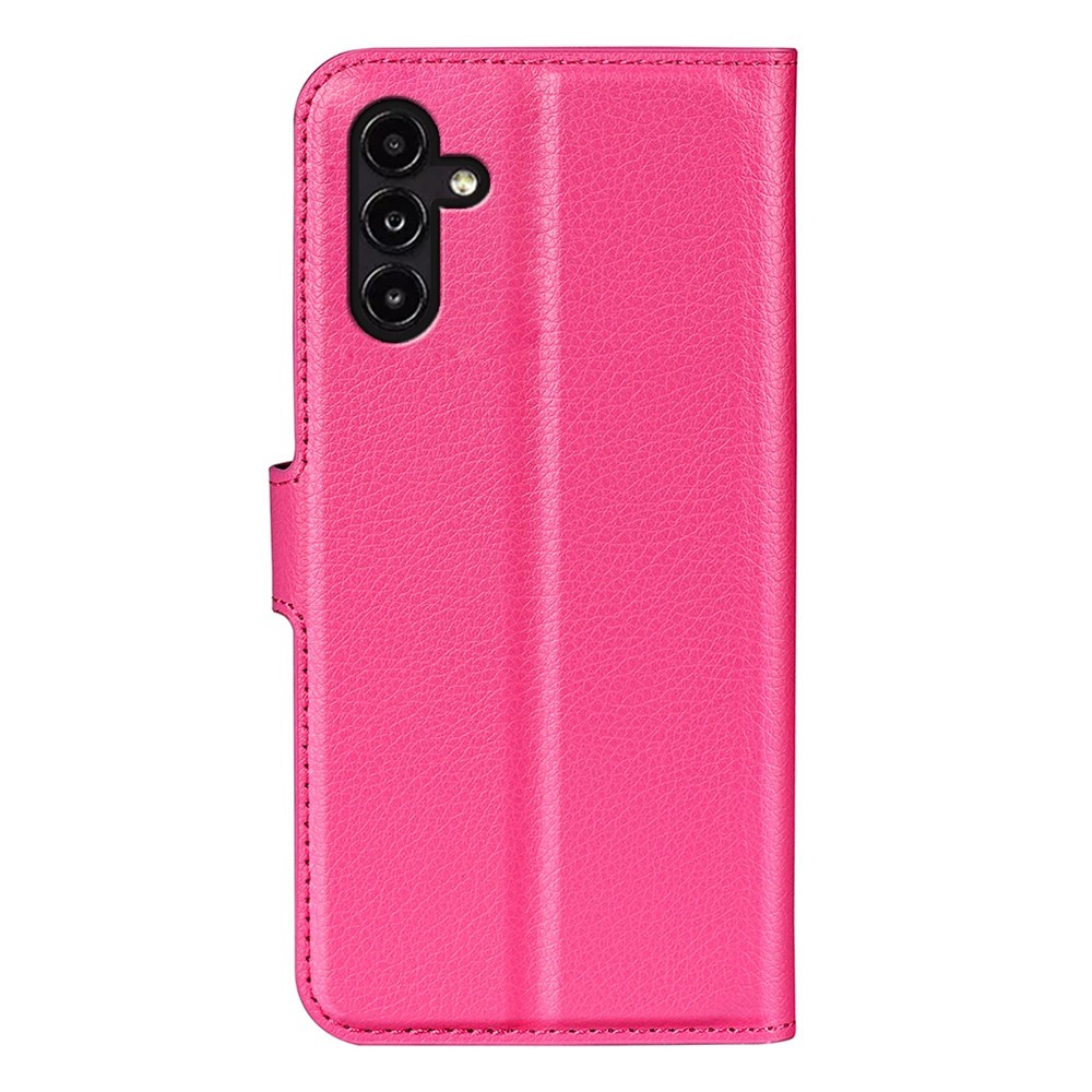 Samsung Galaxy A14 4G/5G Fodral Litchi Läder Rosa