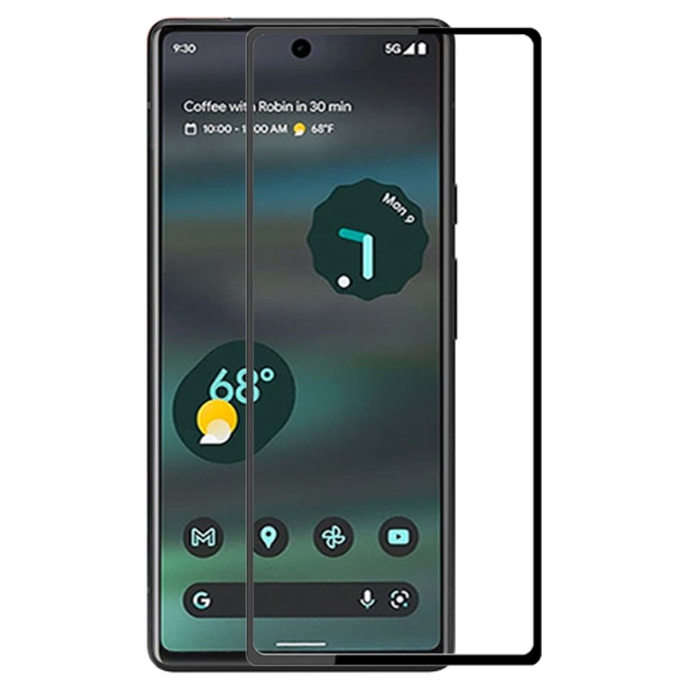 AMORUS Google Pixel 6A Skrmskydd Heltckande Hrdat Glas