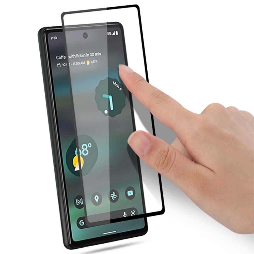 AMORUS Google Pixel 6A Skärmskydd Heltäckande Härdat Glas