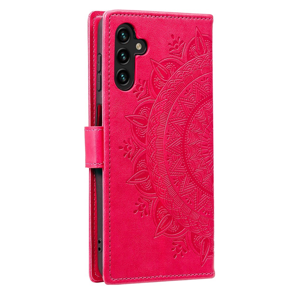 Samsung Galaxy A54 5G Fodral Mandala Lder Rosa