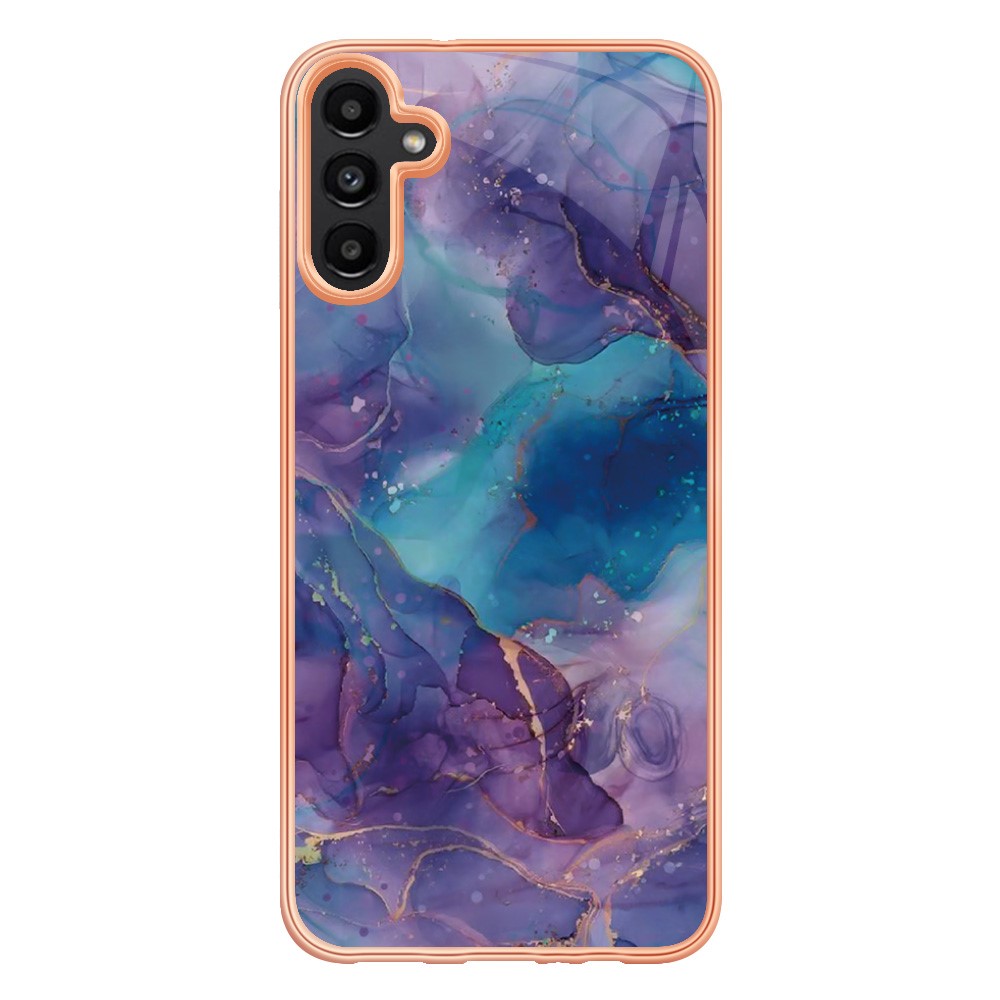 Samsung Galaxy A54 5G Skal Marmor TPU Lila