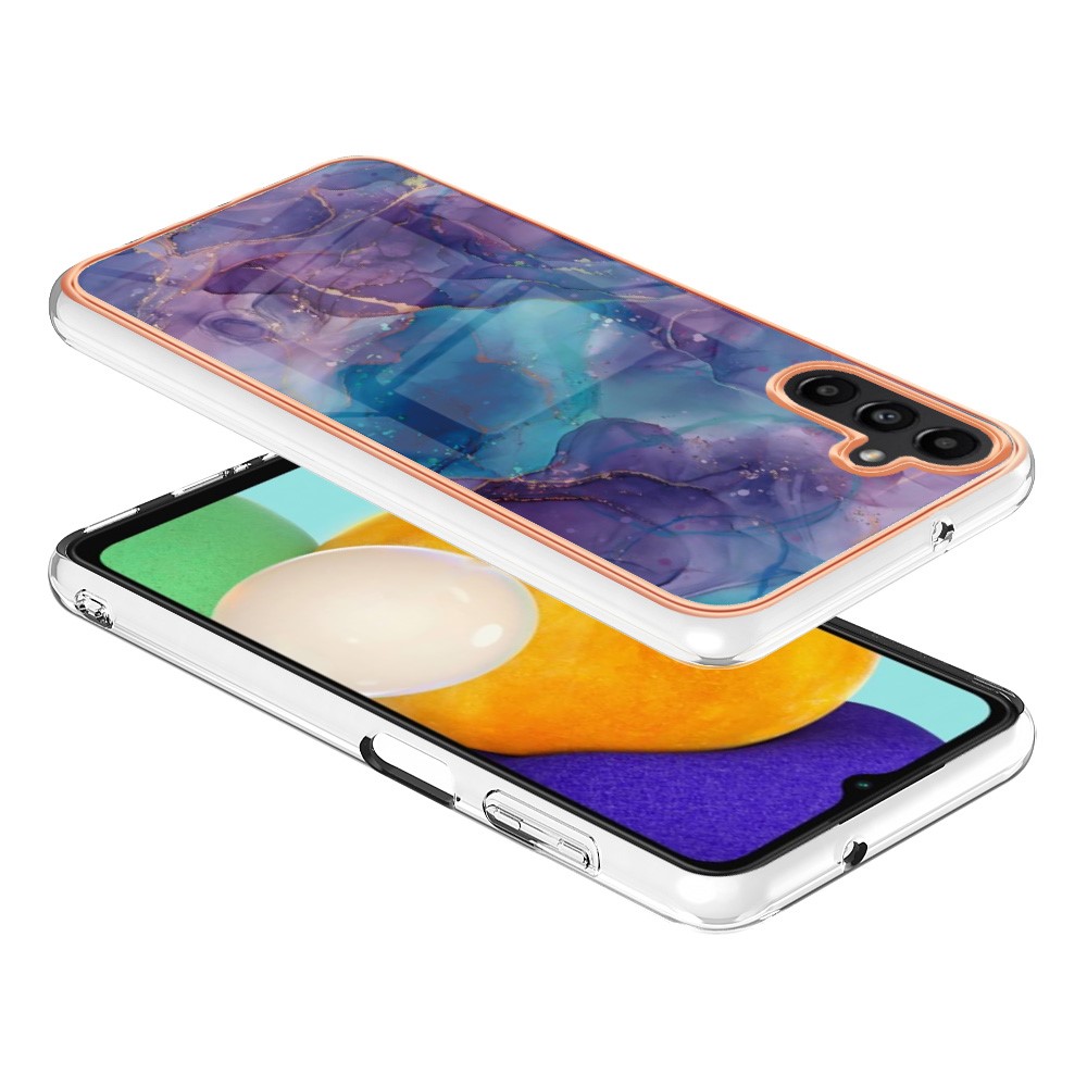 Samsung Galaxy A54 5G Skal Marmor TPU Lila