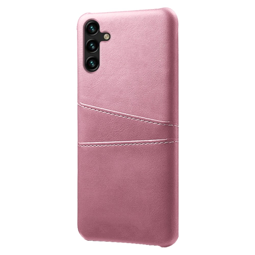 KSQ Samsung Galaxy A54 5G Skal Läderbelagt Kortfack Roséguld