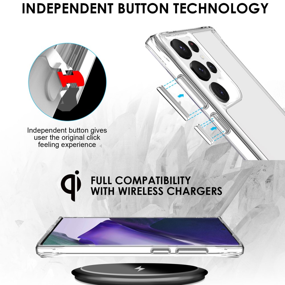 Samsung Galaxy S23 Ultra Skal Shockproof Hybrid Transparent