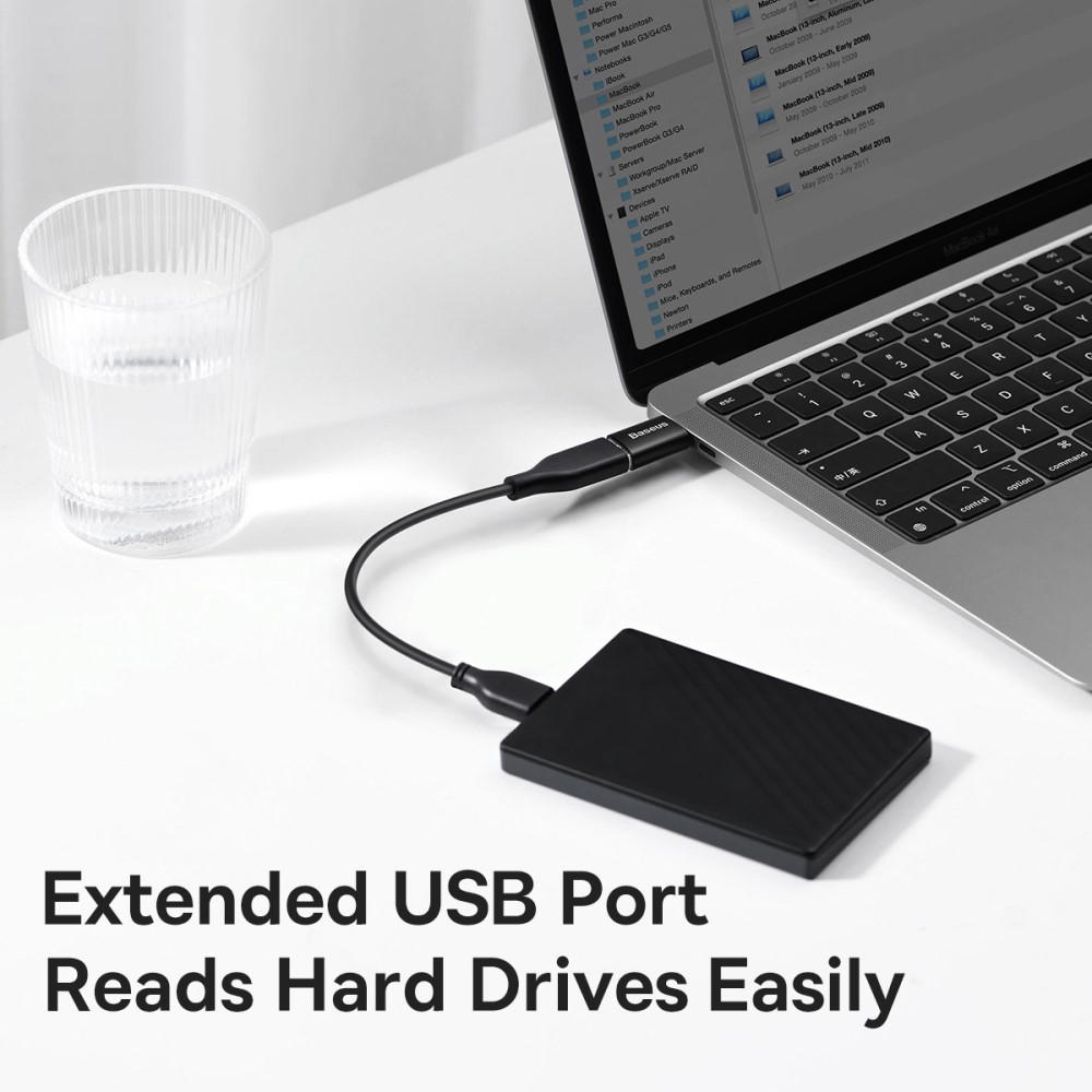 BASEUS Adapter USB-C - USB-A 3.1 Konverterare Svart