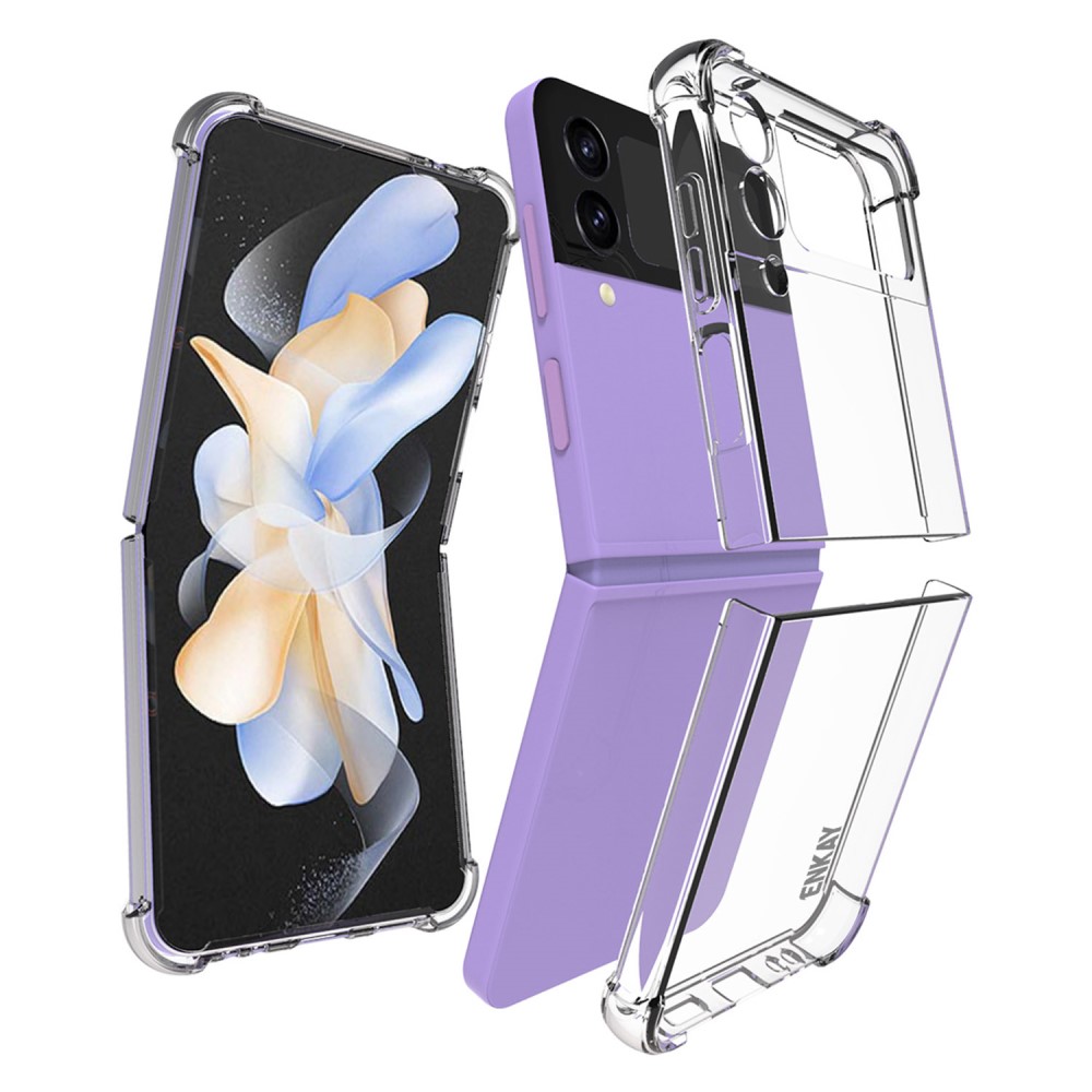 ENKAY Galaxy Z Flip 4 Skal Shockproof TPU Transparent