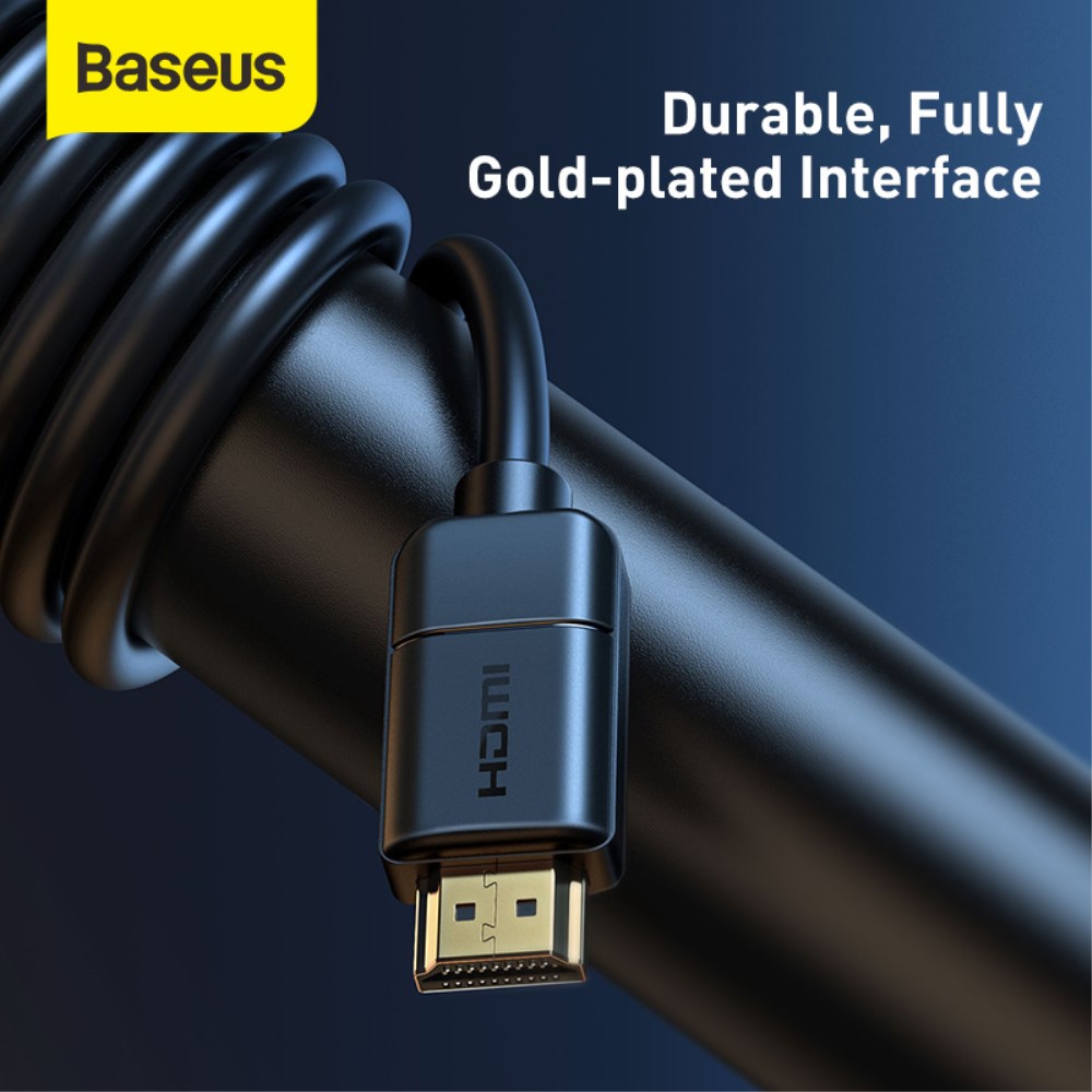 Baseus 8m 4K HD HDMI - HDMI Kabel Svart