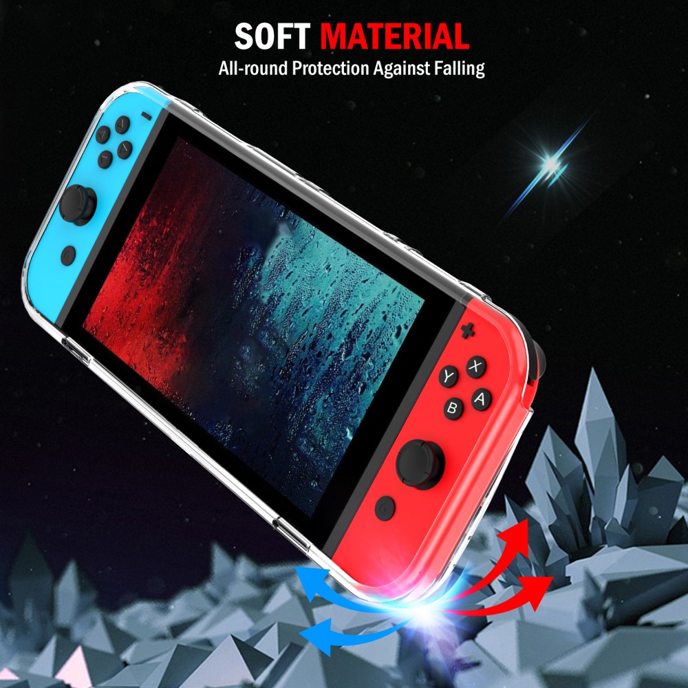 Nintendo Switch OLED Skal TPU Transparent