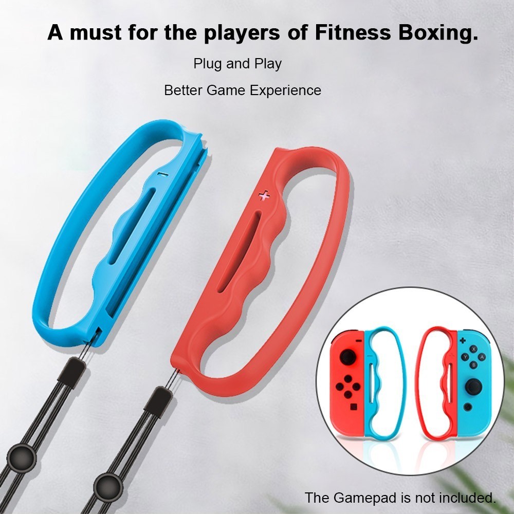 2 st Boxningsgrepp Nintendo Switch Joy-Con Rd/Bl