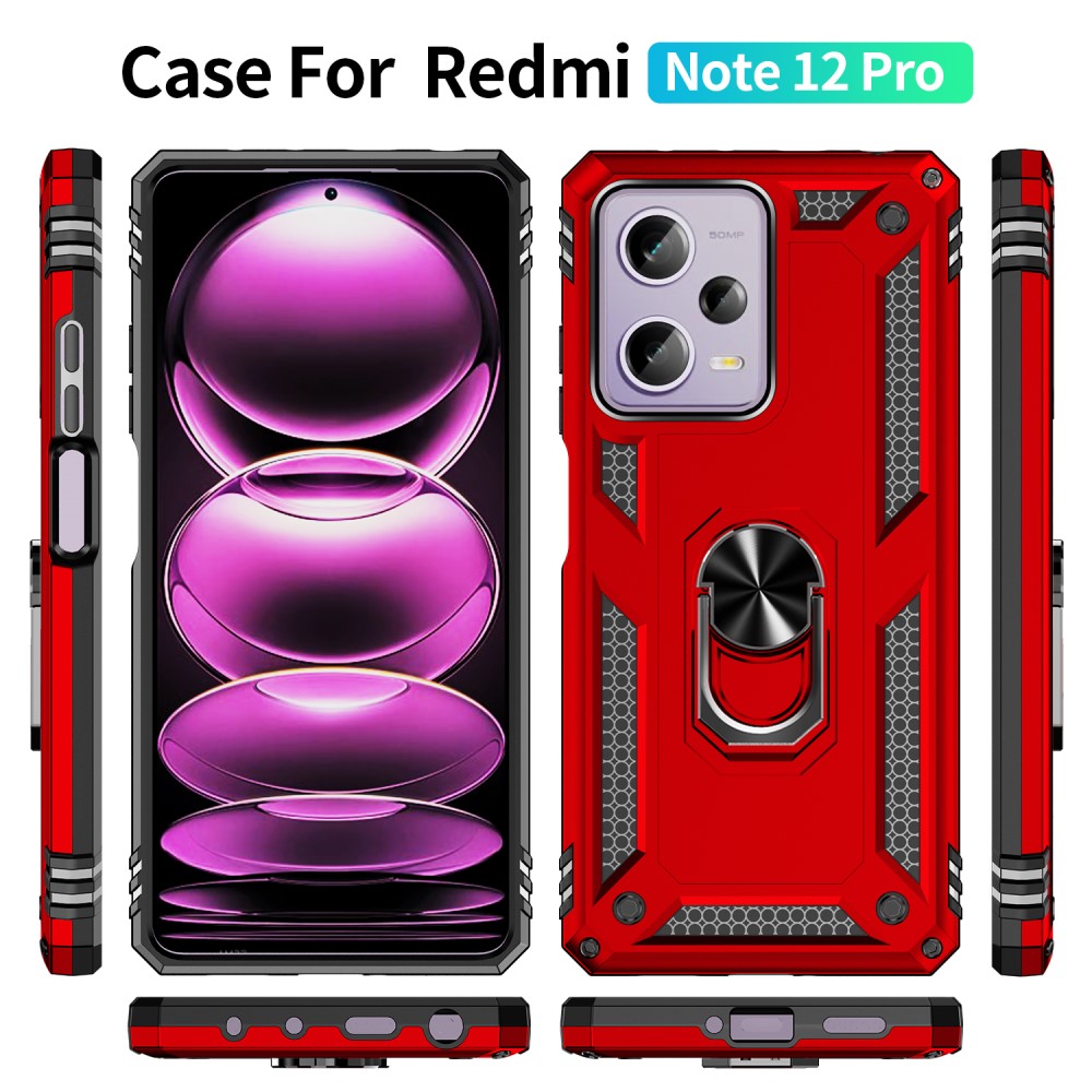 Xiaomi Redmi Note 12 Pro 5G Skal Ring Armor Hybrid Rd
