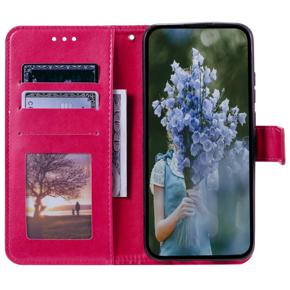 Xiaomi Redmi Note 12 4G Fodral Mandala Lder Rosa
