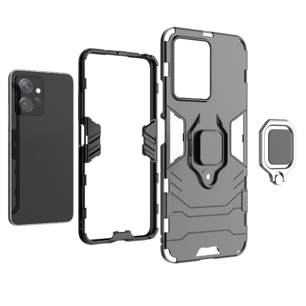 Xiaomi Redmi Note 12 4G Skal Ring Hybrid Armor Svart