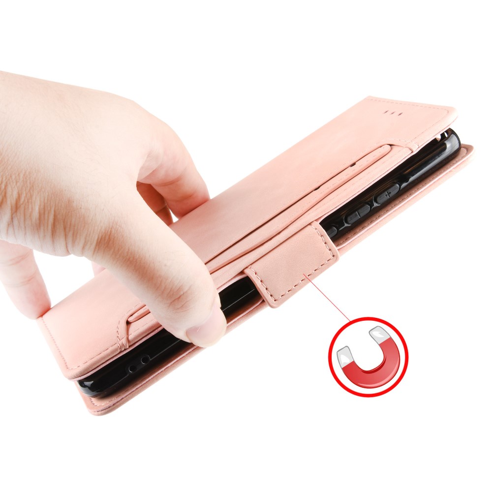 Xiaomi Redmi Note 12 4G Fodral Med Avtagbart Kortfodral Rosa