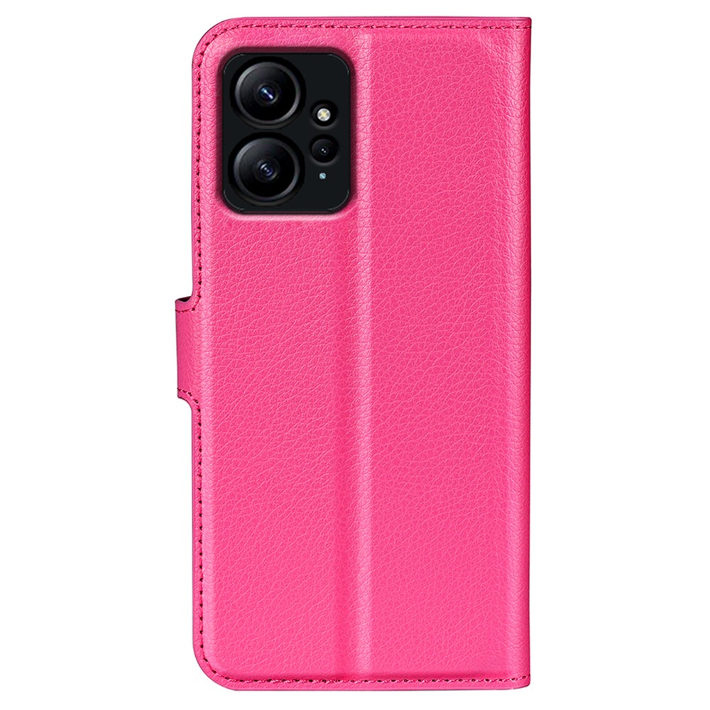 Xiaomi Redmi Note 12 4G Fodral Litchi Lder Rosa