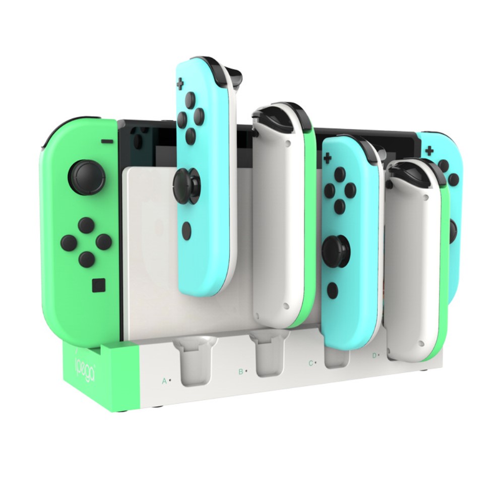 iPega Nintendo Switch LED Laddstation För Ställ och 4x Joy-Con