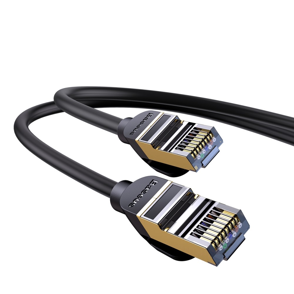 Baseus 3m Cat7 RJ45 Nätverkskabel Svart