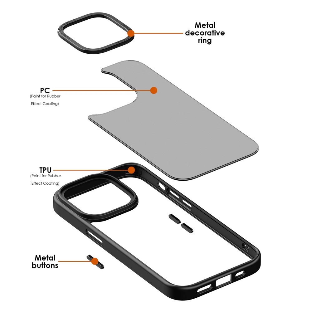 iPhone 14 Pro Skal MagSafe Hybrid Matt Rosa